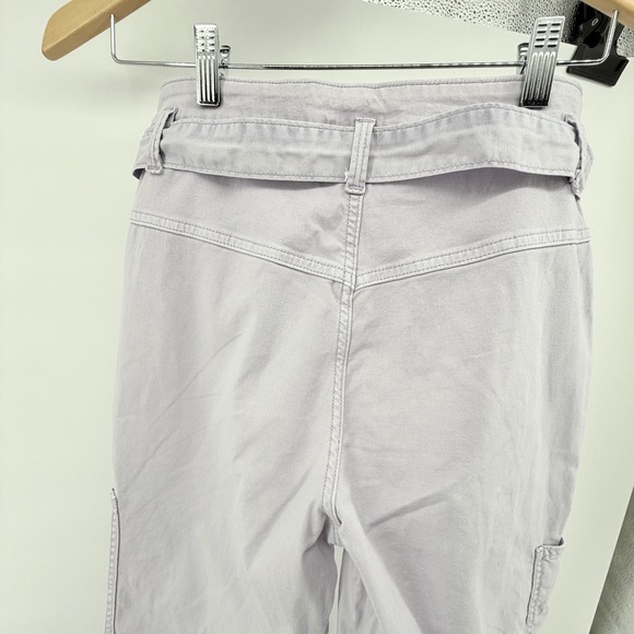 Universal Thread Lavender Purple Pants Utility Crop Belted Women's Sz 2 - Picture 6 of 14